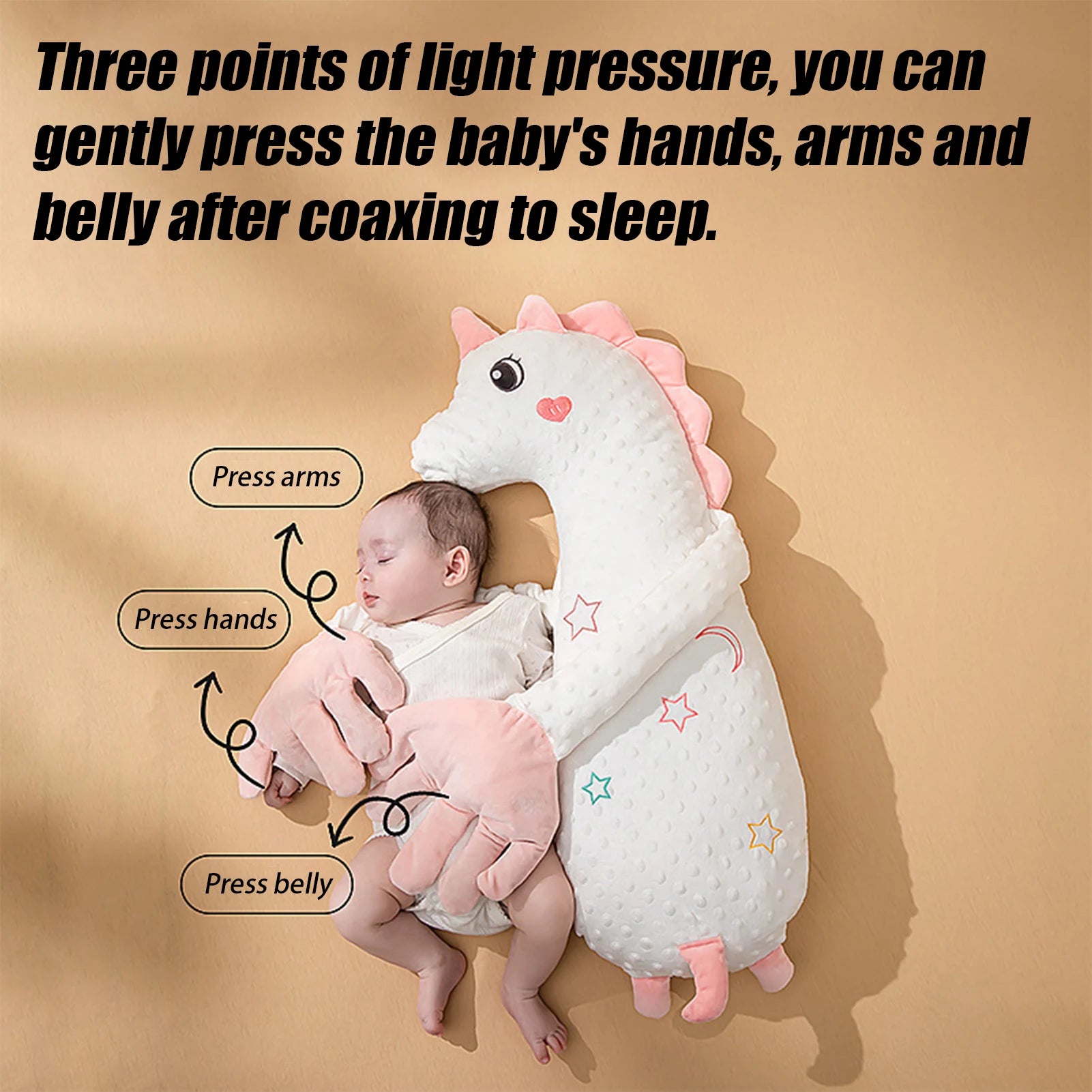 Electric Baby Sleep Patting Doll with Soothing Palm Remote Control Baby Hand Pillow Soothing Palm Adjustable Baby Sleep Soother