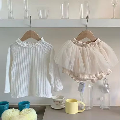 DotWhimsy – Baby Girl Cotton Tee & Printed Jumpsuit Set